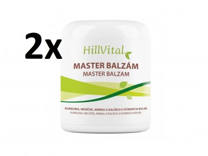 HillVital Master balzám, proti bolesti a otokům, 2x 250ml  + Dárek