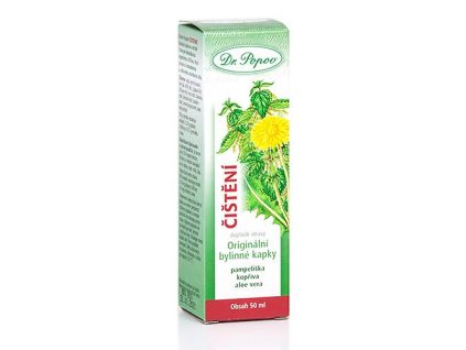 Čištění, originální bylinné kapky, 50 ml Dr. Popov