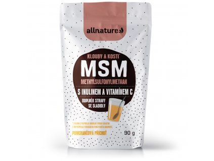 91605 allnature msm s inulinem a vitaminem c prichut pomeranc 90 g