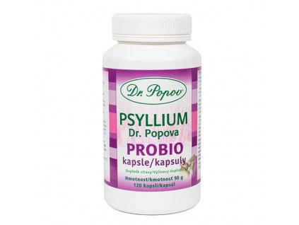 Psyllium Dr. Popova PROBIO kapsle, 120 ks Dr. Popov