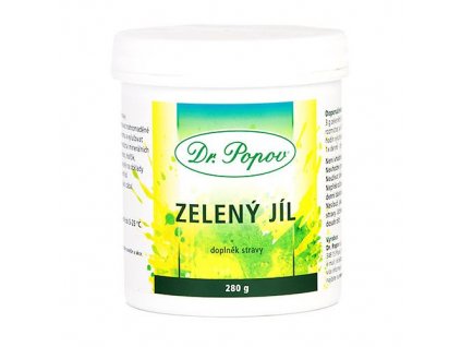 Zelený jíl, prášek, 280 g Dr. Popov