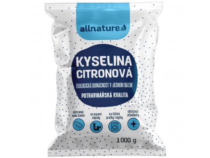 Allnature Kyselina citronová, 1000 g