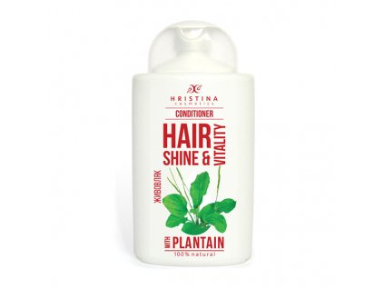 Hristina Přírodní kondicionér na vlasy jitrocel pro lesklé a zdravé vlasy, 200 ml