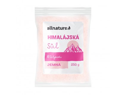 Allnature Himalájská sůl růžová jemná, 250 g