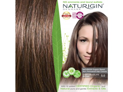 5.0 LIGHT CHOCOLATE BROWN NATURIGIN EUC 72