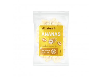 Allnature Ananas sušený mrazem kousky, 20 g