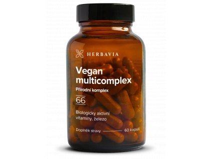 Herbavia Vegan Multicomplex + železo, 60 kapslí