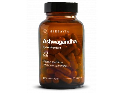 Herbavia Ashwagandha, 60 kapslí