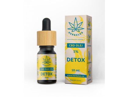 Herbalus CBD Olej 5% Detox, 10ml