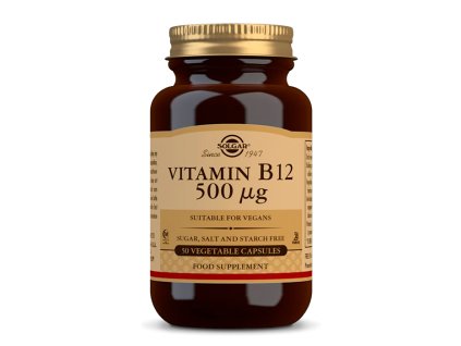 Solgar Vitamín B12 500 mg, 50 kapslí