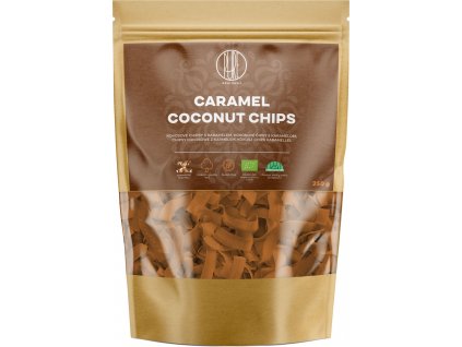 BrainMax Pure Kokosové chipsy v karamelu, BIO, 250 g