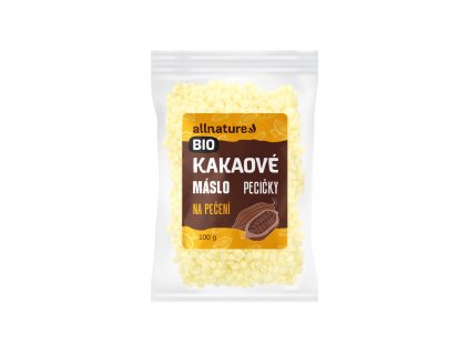 Allnature Kakaové máslo BIO, 100 g