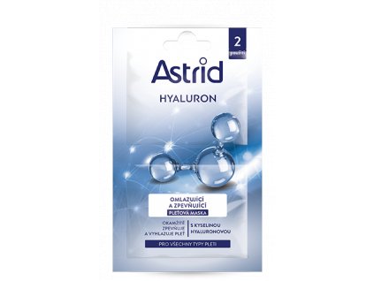 hyaluron omlazujici a zpevnujici pletova maska 2x8 ml normal