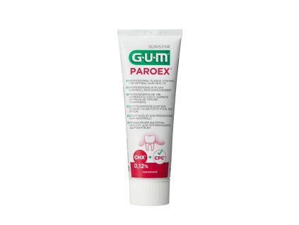 GUM PAROEX gelová zubní pasta (CHX 0,12 % + CPC 0,05 %), 75 ml
