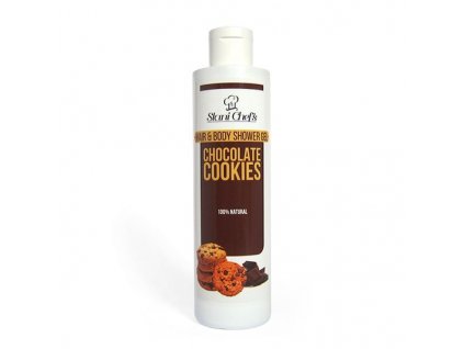 Hristina Přírodní sprchový gel na vlasy a tělo čokoládové sušenky, 250 ml
