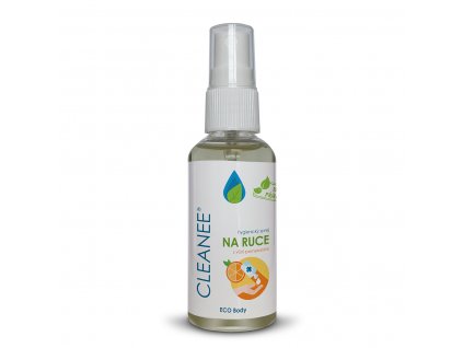 CLEANEE ECO hygienický sprej na ruce s vůní pomeranče 50ml