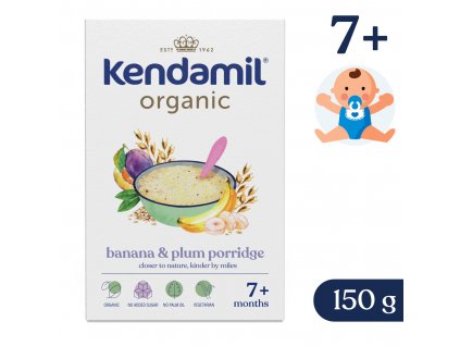 Kendamil BIO Nemléčná kaše se švestkami a banánem (150 g)