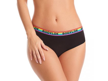 BODYLOK Menstruační kalhotky Černá-rainbow - silná menstruace