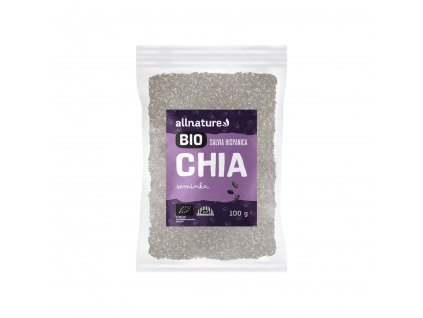 Allnature Chia semínka BIO, 100 g