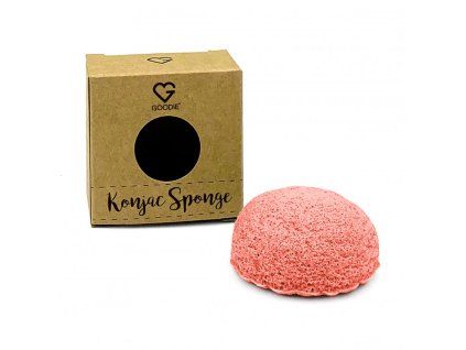 GOODIE Konjac houbička - Růžový jíl
