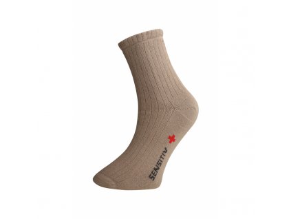 Ovecha Ponožky pro osoby s objemnýma nohama, béžové  XXL (43-48)