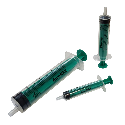 ZARYS International Group Injekční stříkačka dicoNEX 3dílná, Luer, konus středový, sterilní, 1ml, 2ml, 5ml, 10ml, 100ks Objem: 10 ml