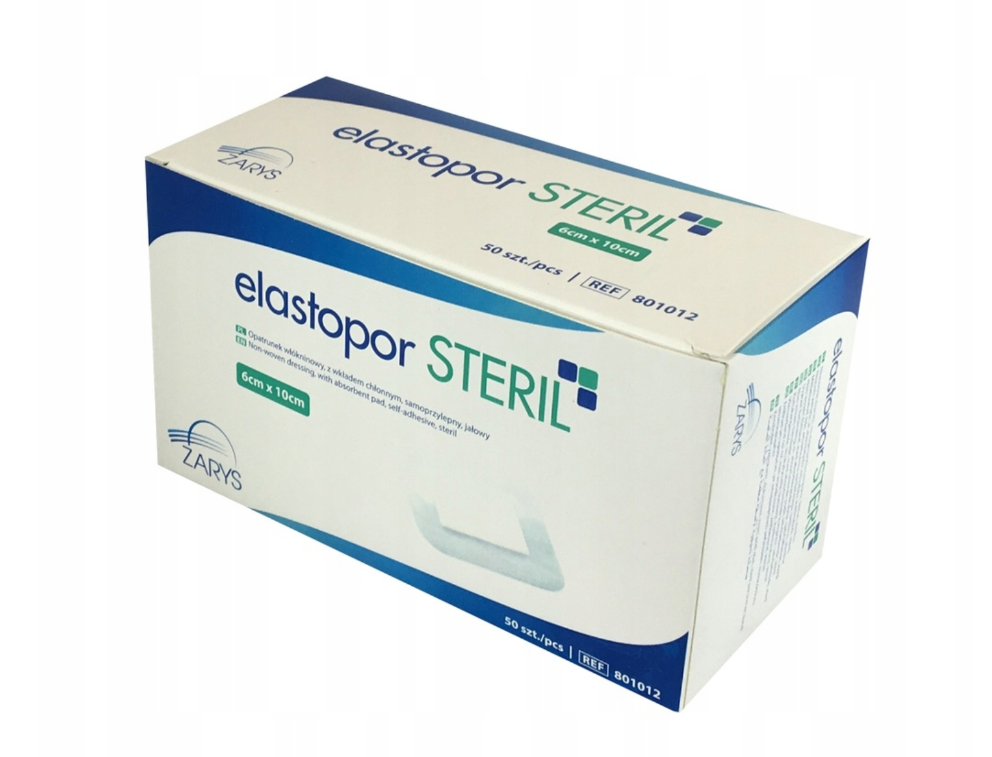 ZARYS International Group Elastopor STERIL netkané krytí s absorpční vložkou, sterilní, 8x10cm, 30ks