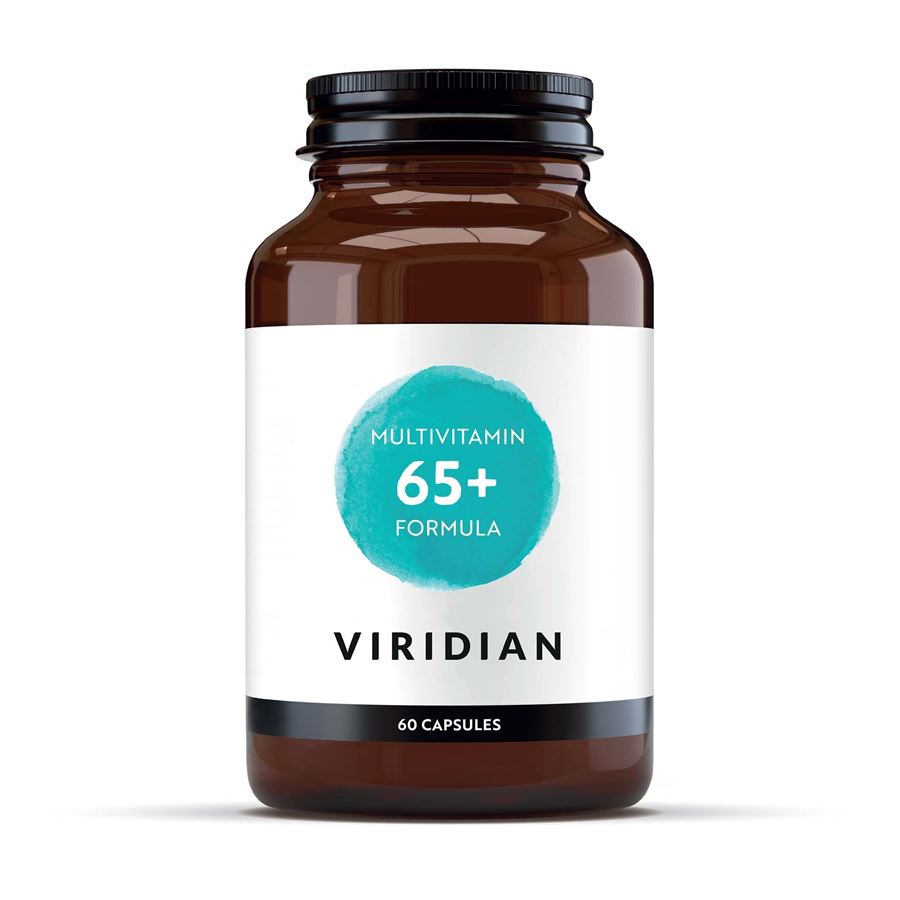 Viridian Nutrition 65+ Multi 60 kapslí (Natural multivitamín pro seniory)