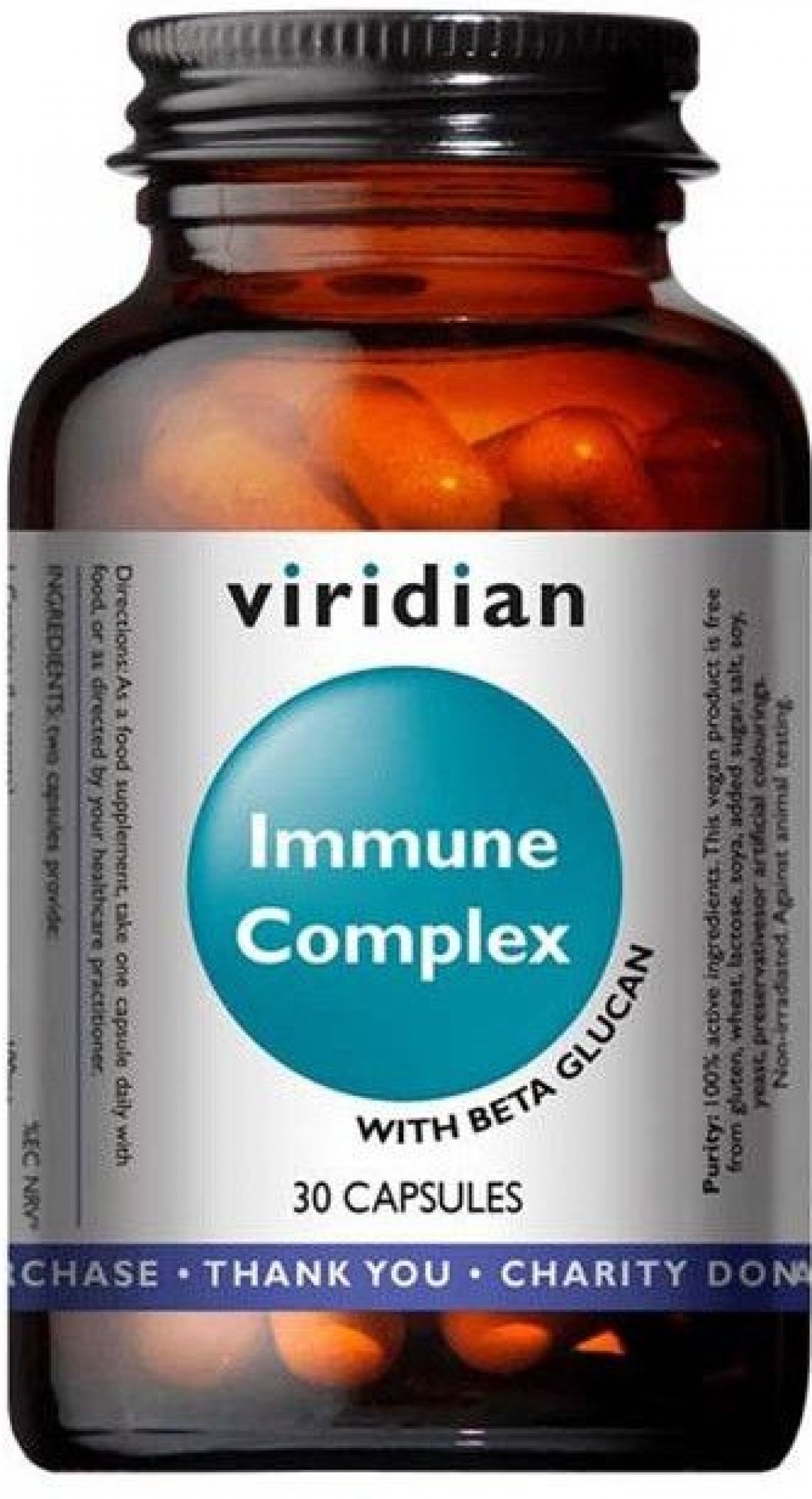 Viridian Nutrition Beta Glucan Complex 30 kapslí