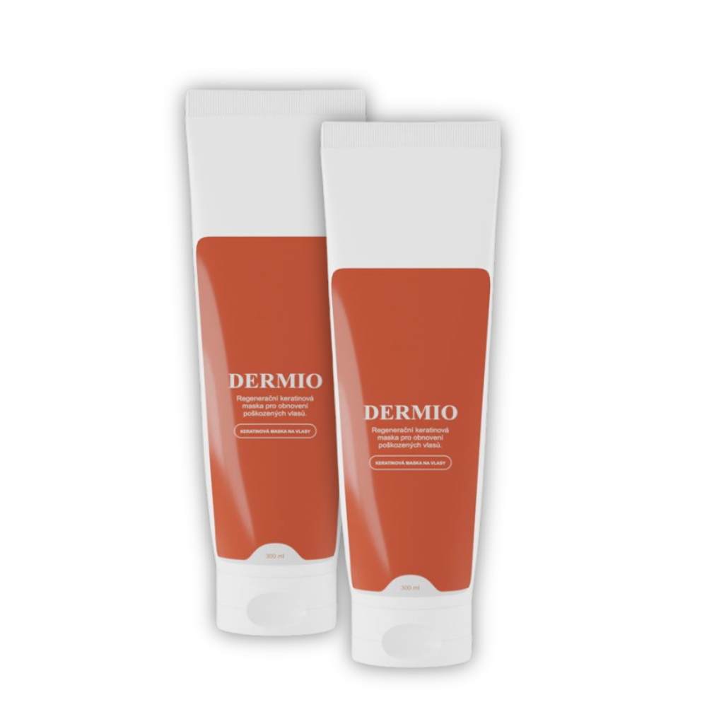 DERMIO Keratinová maska na vlasy, 2x300ml