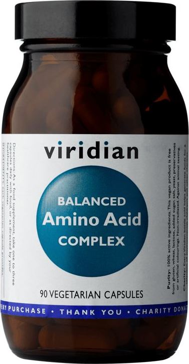 Viridian Nutrition Balanced Amino Acid Complex 90 kapslí (Směs esenciálních aminokyselin)