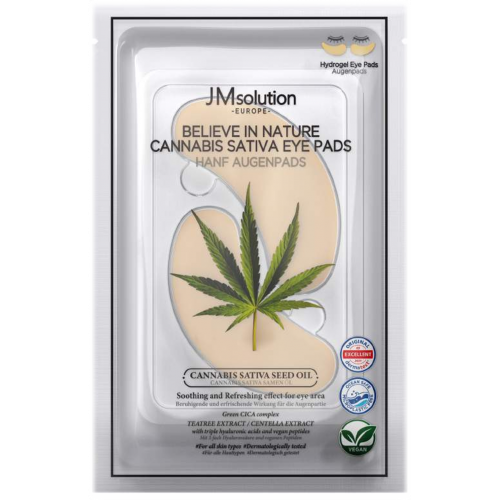 JM Solution Korejská hydrogelová maska pod oči, konopný olej, 1 pár
