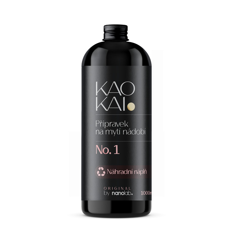 Nanolab KAO KAI. Přípravek na mytí nádobí No. 1 Objem: 1000 ml náhradní náplň