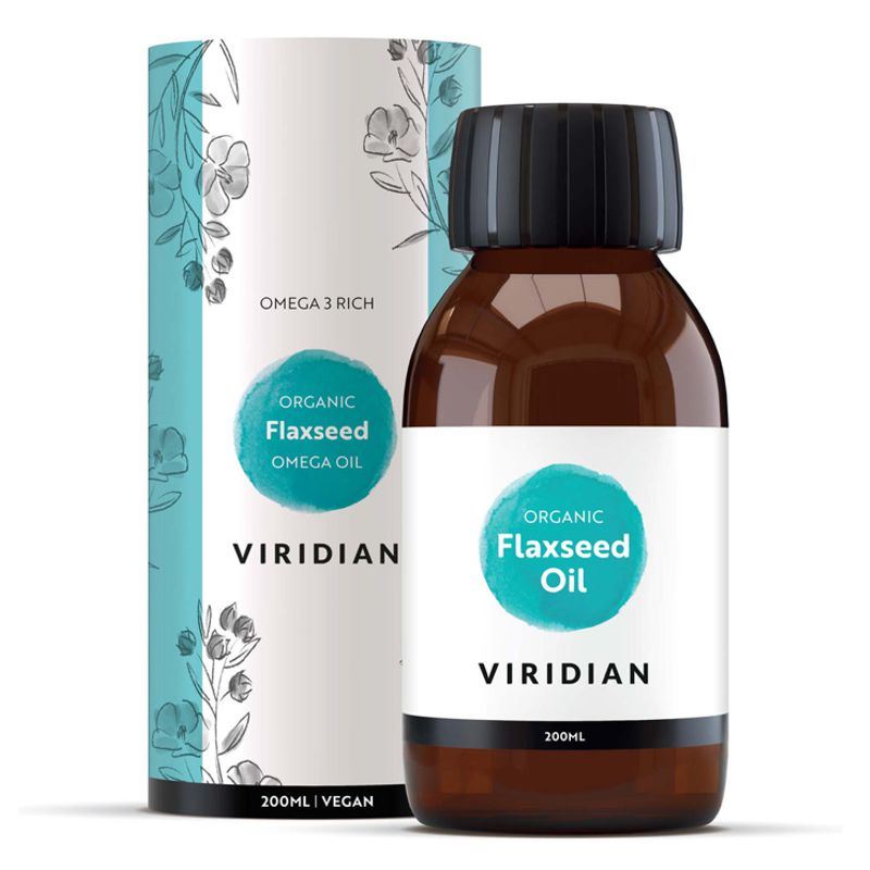 Viridian Nutrition Viridian Golden Flax Seed Oil Organic, 200 ml