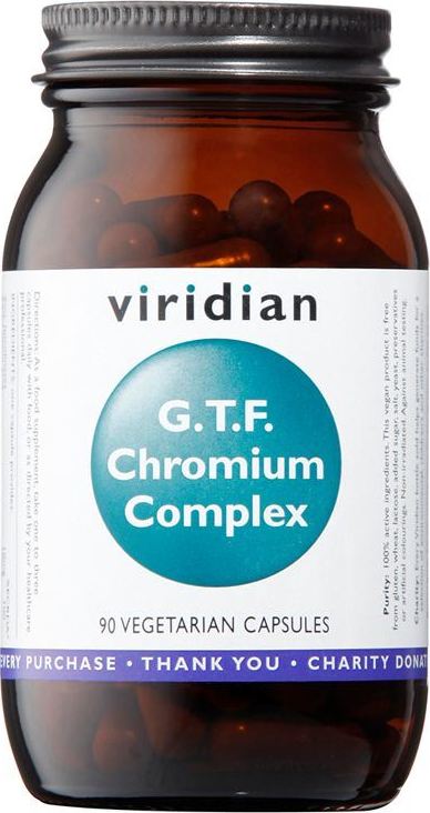 Viridian Nutrition G.T.F. Chromium Complex 90 kapslí (Komplex zinku, ALA a chromu)