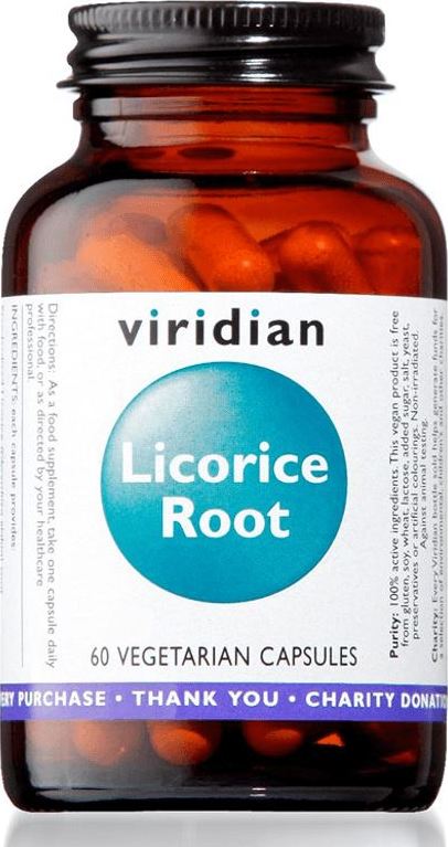Viridian Nutrition Licorice Root 60 kapslí (Lékořice)