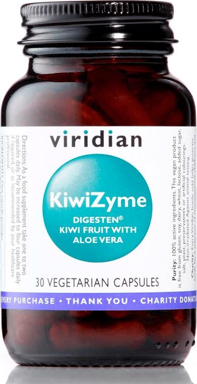 Viridian Nutrition KiwiZyme 30 kapslí (Trávicí enzymy a vláknina)