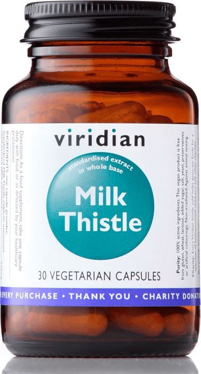 Viridian Nutrition VIRIDIAN Milk Thistle - Ostropestřec Mariánský 30 kapslí