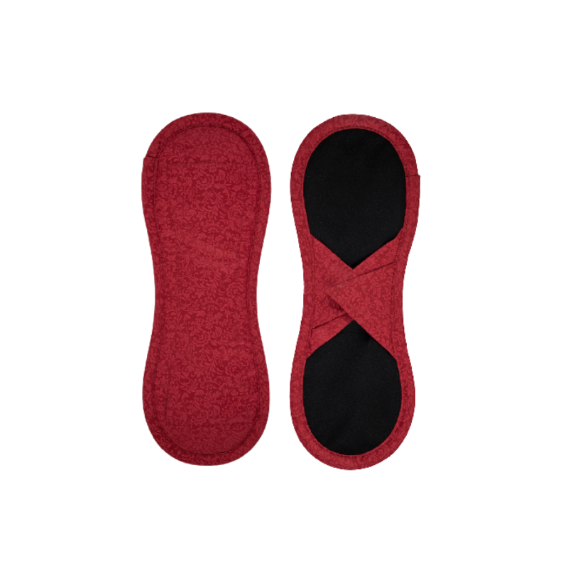 Bamboolik Látkové menstruační vložky biobavlna - satén (suchý zip) Vínové ornamenty – kytičky