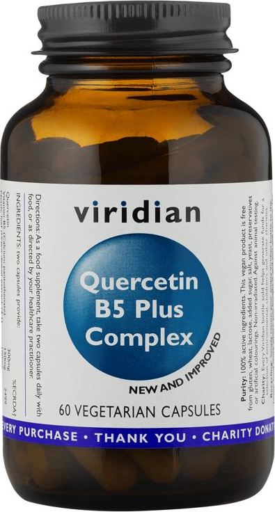 Viridian Nutrition Quercetin B5 Plus Complex 60 kapslí