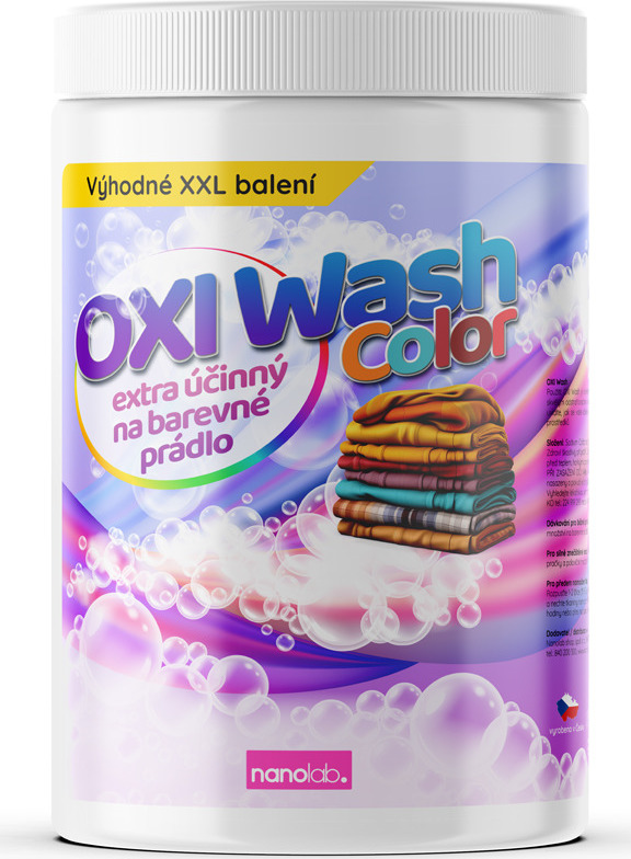 Nanolab OXI Wash Color na barevné prádlo, 1kg