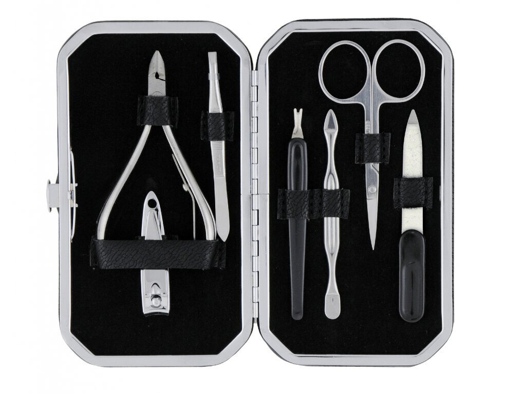 Inter-Vion BEAUTY LOOK Manikúrní sada- černá, 7 ks