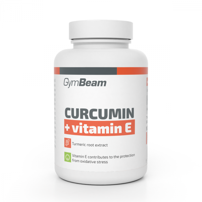 GymBeam Kurkumin + Vitamín E, 90 kaps.
