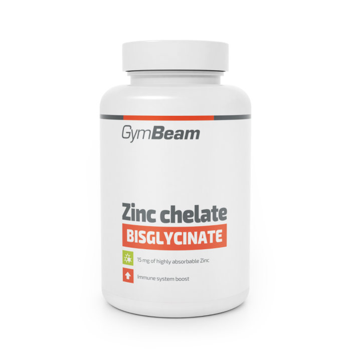 GymBeam Zinek chelát (bisglycinát), 180 kaps.