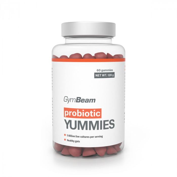 GymBeam Probiotika Yummies, 60 kaps. Příchuť: třešeň