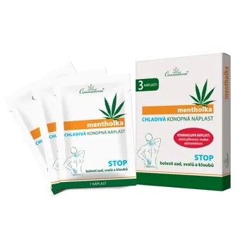 Cannaderm Mentholka Chladivá konopná náplast, 3 ks
