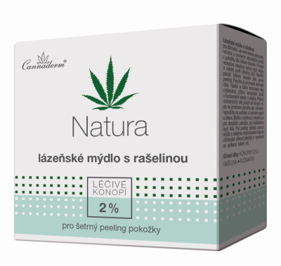 Cannaderm Natura lázeňské mýdlo s rašelinou, 80g