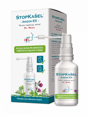 Dr. Weiss StopKašel ANGIN-EX sprej na bolest v krku, 30 ml