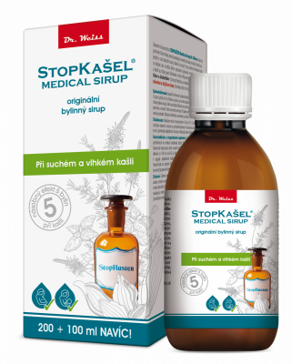Dr. Weiss STOPKAŠEL Medical sirup Dr. Weiss, 200+100ml NAVÍC