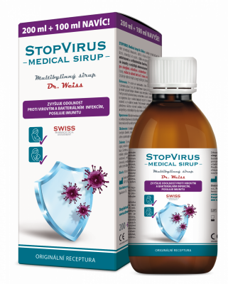 Dr. Weiss STOPVIRUS Medical sirup Dr. Weiss, 200+100ml NAVÍC
